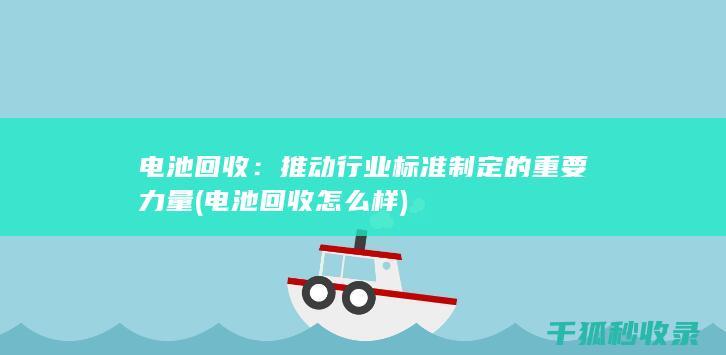 电池回收：推动行业标准制定的重要力量 (电池回收怎么样)