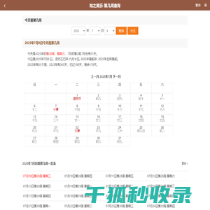 今天是第几周2025